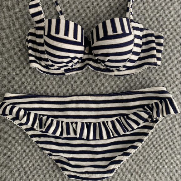 Floozie by Frost French Navy Striped Bikini 👙 - Picture 6 of 7